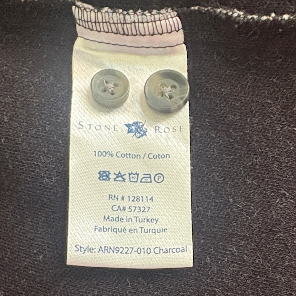 Stone‎ Rose Mens Gray Button-Up Shirt / jacket  size small - Picture 5 of 5